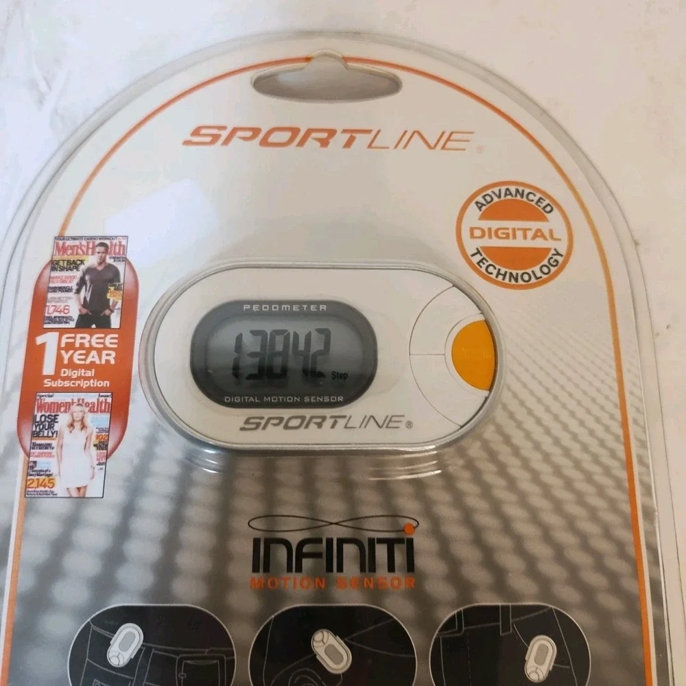 Sportline 310 Qlip Any-Wear Pedometer Infiniti Motion Sensor Step Counter‎ NEW